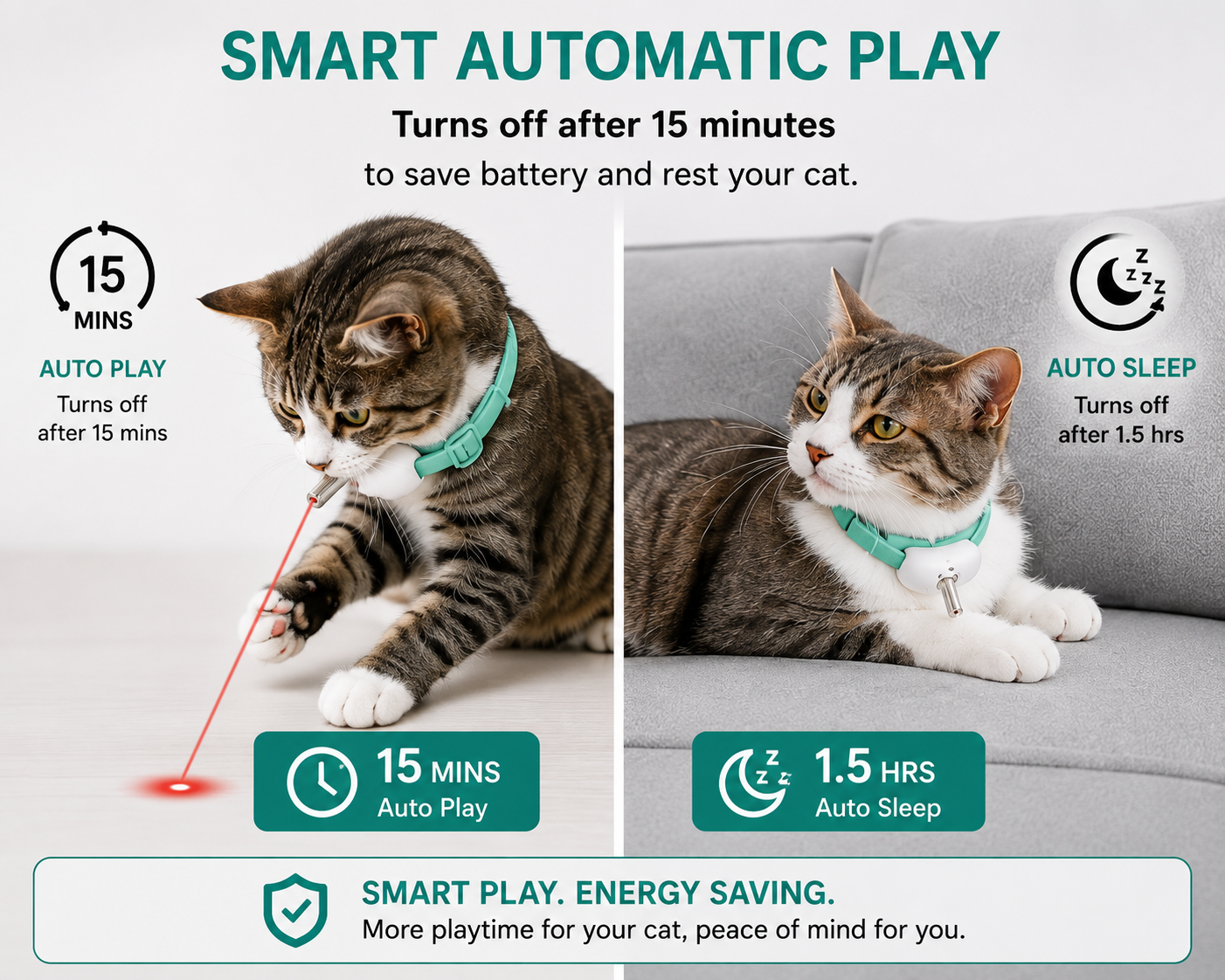 Automatic Cat Laser Collar – Keep Your Cat Active & Happy