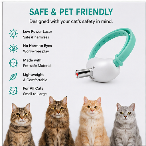 Automatic Cat Laser Collar – Keep Your Cat Active & Happy